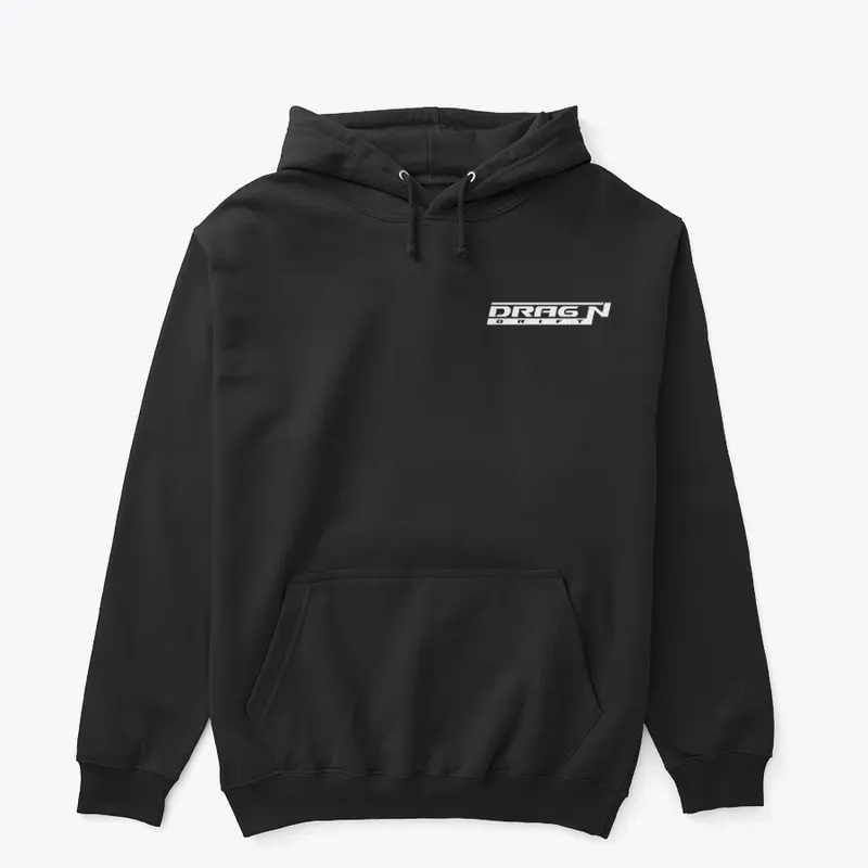 Drag N Drift White Logo Hoodie