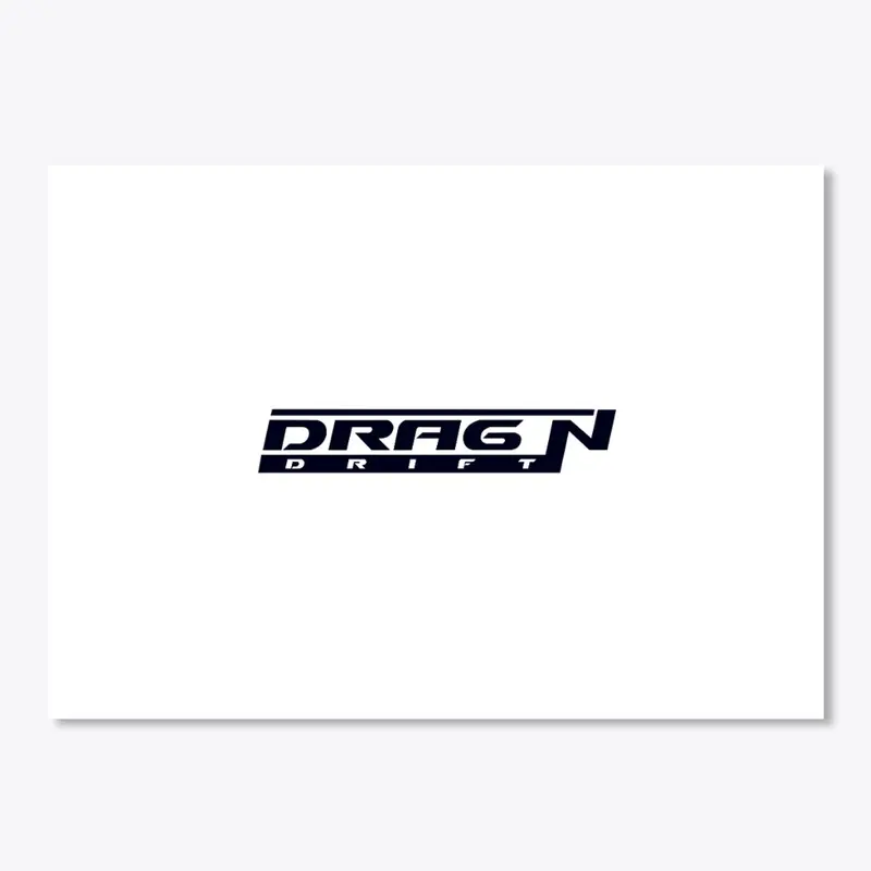 Drag N Drift Black Logo Sticker